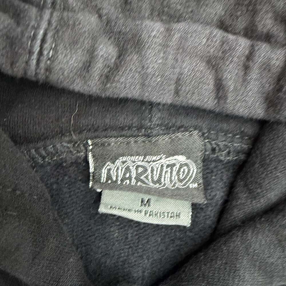 Vintage 2002 Shonen Jump’s Naruto Kakashi Graphic Zip Up Black Hoodie Size Mediu - Picture 7 of 8